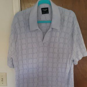 Abercrombie RARE sweater polo crochet knit
